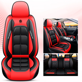 Capa Universal Completa Para Carro Thunder em Couro Legítimo e AirBag +BRINDES: 3 Tapetes Para Carro e Capa de Volante