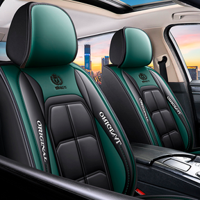 Capa Universal Completa Para Carro Thunder em Couro Legítimo e AirBag +BRINDES: 3 Tapetes Para Carro e Capa de Volante