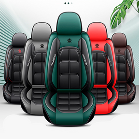 Capa Universal Completa Para Carro Thunder em Couro Legítimo e AirBag +BRINDES: 3 Tapetes Para Carro e Capa de Volante