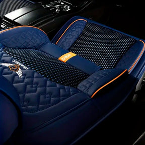 Capa para Banco de Carro Completa Revus em Couro Legítimo Universal com AirBag +BRINDE: Tapete e Capa de Volante