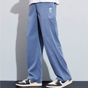 [Leve 3 Pague 2] Calça Masculina Navon em Seda Gelo e Poliéster +BRINDES: Relógio, Cinto e Carteira
