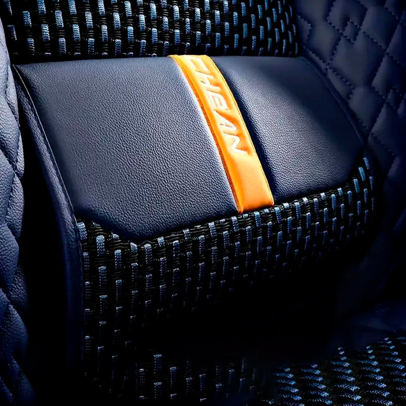 Capa para Banco de Carro Completa Revus em Couro Legítimo Universal com AirBag +BRINDE: Tapete e Capa de Volante