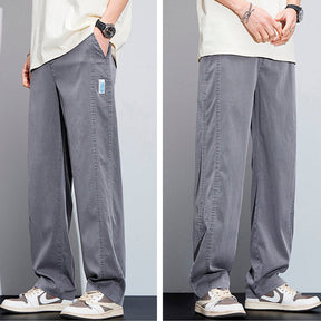[Leve 3 Pague 2] Calça Masculina Navon em Seda Gelo e Poliéster +BRINDES: Relógio, Cinto e Carteira