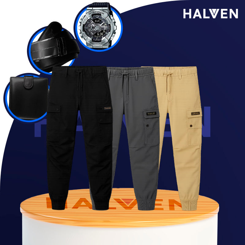 [Leve 3 Pague 2] Calça Masculina Vonir em Tecido Tático Militar e Poliéster +BRINDES: Relógio, Cinto e Carteira