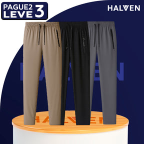[Leve 3 Pague 2] Calça Masculina Virtus em Seda Gelo e Poliéster (Frescor e Conforto de Qualidade!)