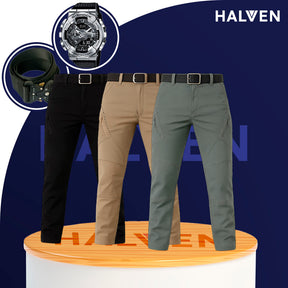 [Leve 3 Pague 2] Calça Militar Noir em Tecido RipStop e Poliéster +BRINDES: Relógio Tático e Cinto Tático