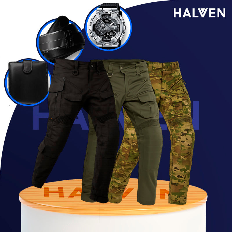 [Leve 3 Pague 2] Calça Masculina Vektor em Tecido Tático Militar e Poliéster +BRINDES: Relógio, Cinto e Carteira