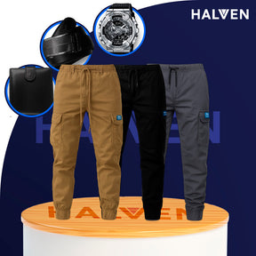 [Leve 3 Pague 2] Calça Masculina Bravox em Tecido Tático Militar e Poliéster +BRINDES: Relógio, Cinto e Carteira