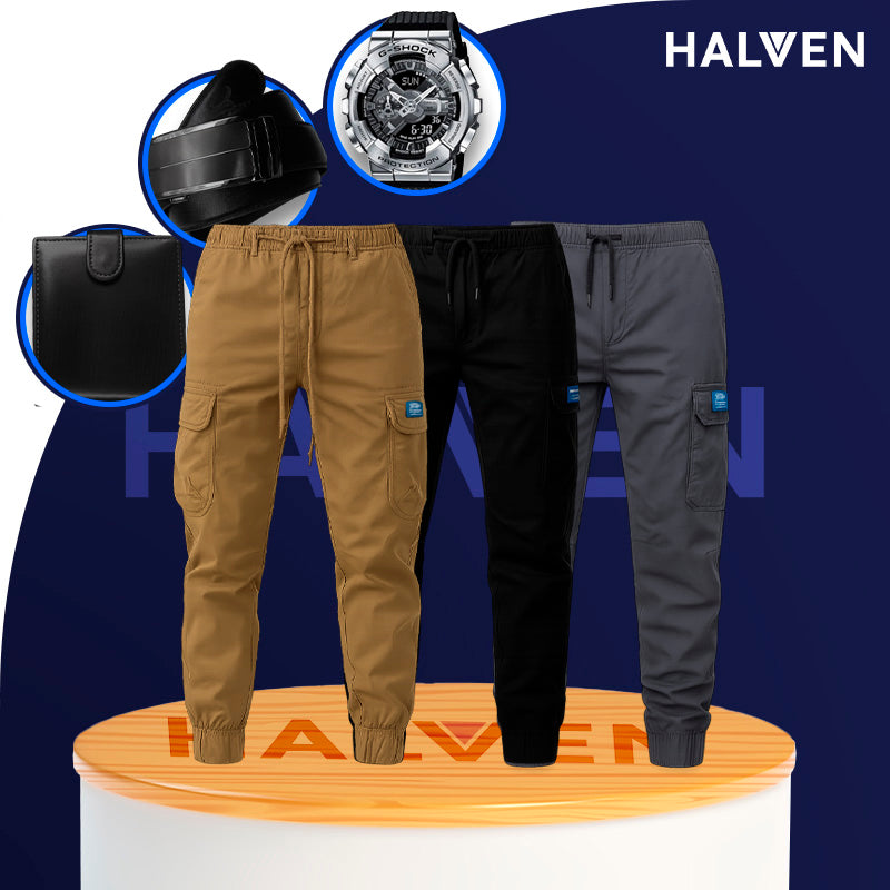 [Leve 3 Pague 2] Calça Masculina Bravox em Tecido Tático Militar e Poliéster +BRINDES: Relógio, Cinto e Carteira