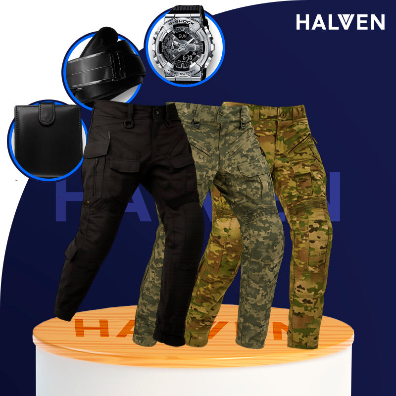 [Leve 3 Pague 2] Calça Masculina Vektor em Tecido Tático Militar e Poliéster +BRINDES: Relógio, Cinto e Carteira
