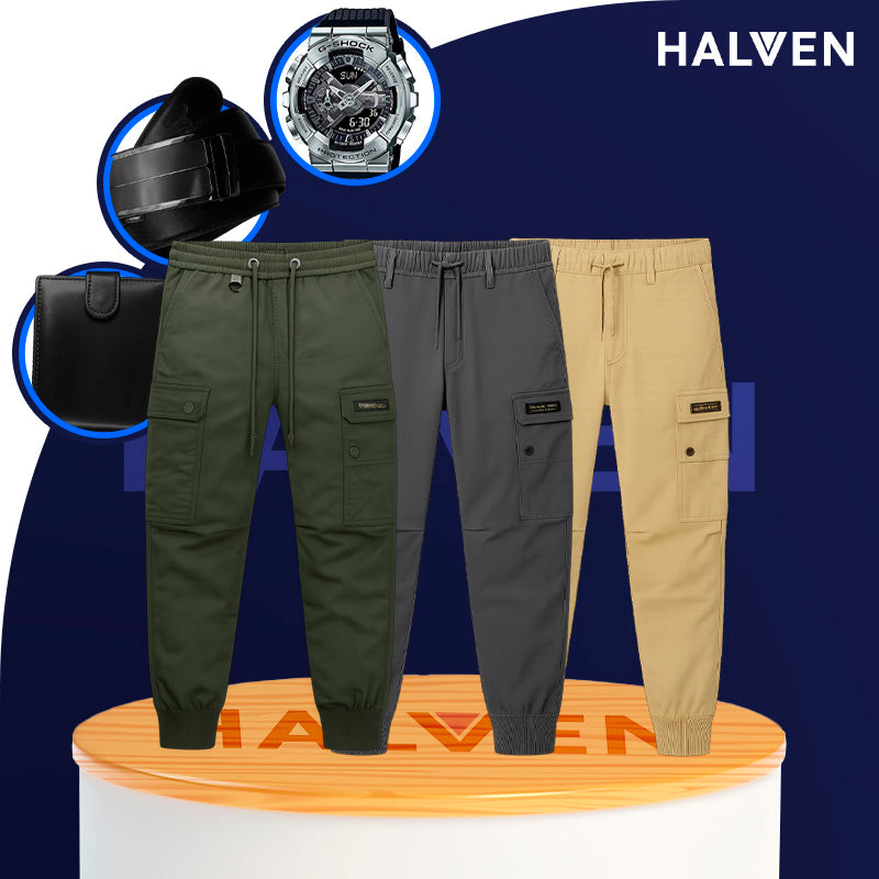 [Leve 3 Pague 2] Calça Masculina Vonir em Tecido Tático Militar e Poliéster +BRINDES: Relógio, Cinto e Carteira