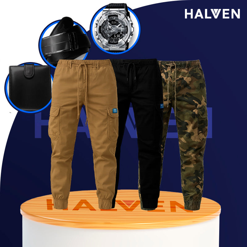 [Leve 3 Pague 2] Calça Masculina Bravox em Tecido Tático Militar e Poliéster +BRINDES: Relógio, Cinto e Carteira