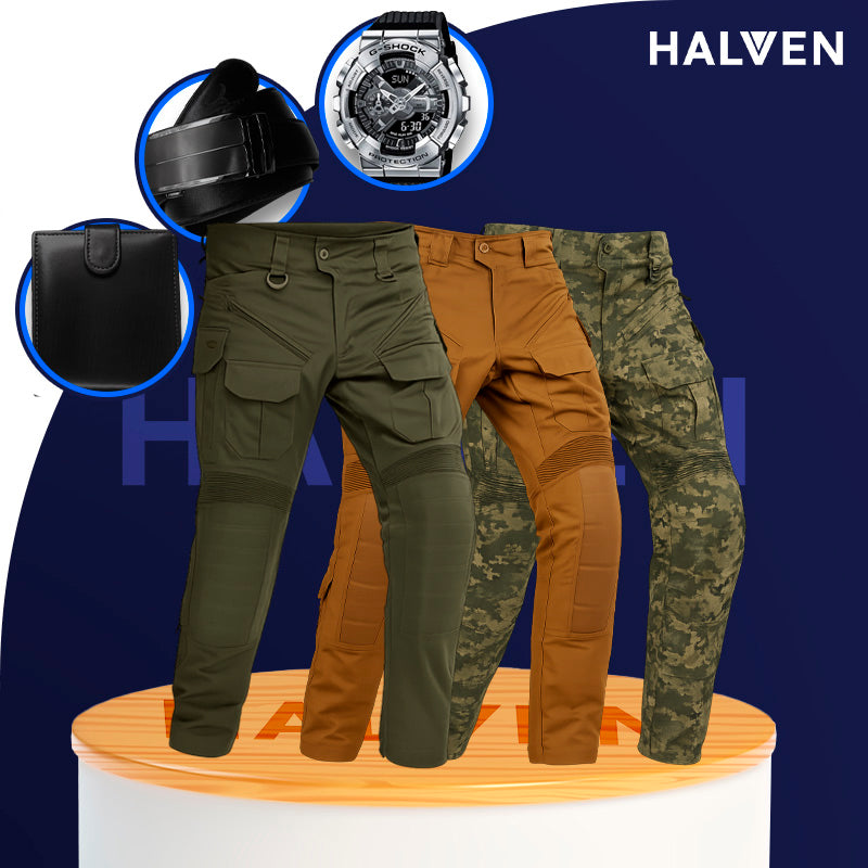 [Leve 3 Pague 2] Calça Masculina Vektor em Tecido Tático Militar e Poliéster +BRINDES: Relógio, Cinto e Carteira